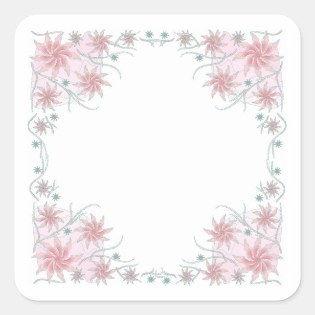 Pegatina Cuadrada Pegatinas y etiquetas (Anverso)