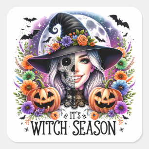 Pegatina Cuadrada Pegatinas y etiquetas de Fiestas de temporada de b