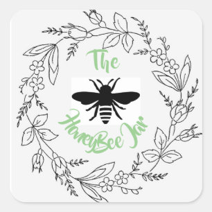 Pegatina Cuadrada Pegatinas y etiquetas personalizadas - HoneyBee Ja