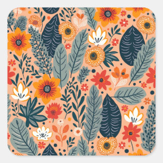 Pegatina Cuadrada pegatinas y etiquetas únicos