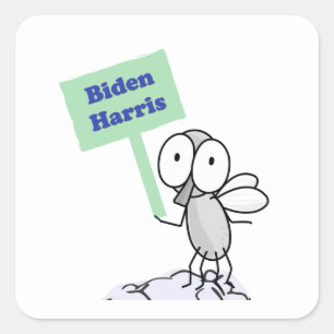 Pegatina Cuadrada Pence Fly for Biden Harris