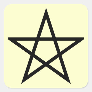 Pegatina Cuadrada pentagram