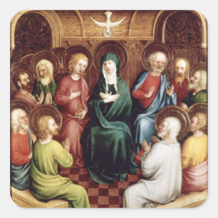 Pegatina Cuadrada Pentecostés, 1450
