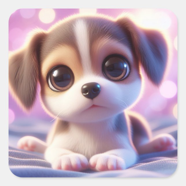 Pegatina Cuadrada "Pepper" (Anverso)