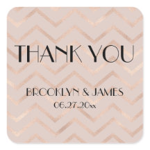 Pequeñas gracias Rosa Boletines de Boda de Chevron