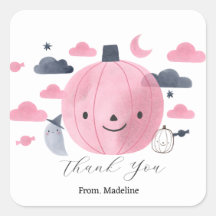 pequeñas invitaciones de cumpleaños de pumkin rosa