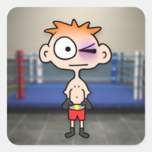 Pegatina Cuadrada Pequeño deslumbrador