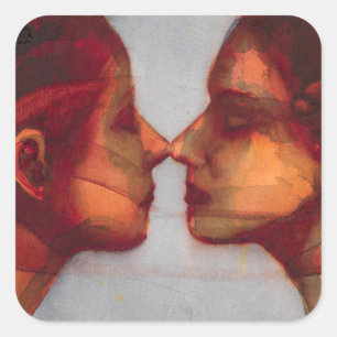 Pegatina Cuadrada Pequeño gemelo 2003-07 del espejo