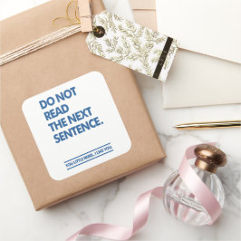 Pegatina Cuadrada Pequeño rebelde