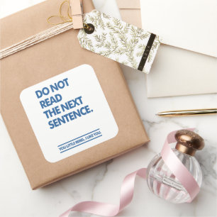 Pegatina Cuadrada Pequeño rebelde