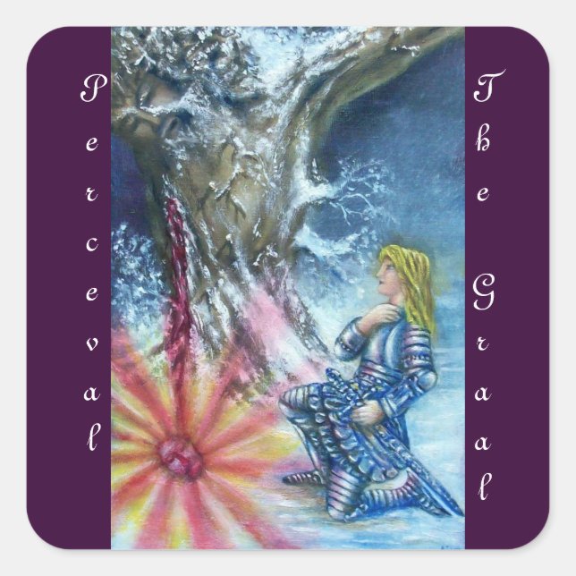 PEGATINA CUADRADA PERCEPCIÓN Y VISIÓN DEL GRILLO SANTO (Anverso)