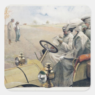 Pegatina Cuadrada ¡Perdido!