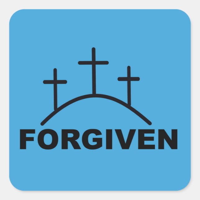 Pegatina Cuadrada Perdonado (Anverso)