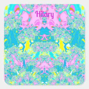 PEGATINA CUADRADA PERFECCIÓN HILARIA ~ PASTEL ~