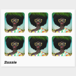 Pegatina Cuadrada Perfectly Palm Springs