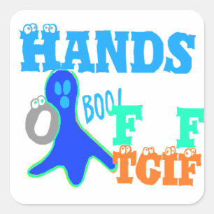 Pegatina Cuadrada ¡Perfecto Boo! Gif Gracias a Dios Su Viernes Hakun