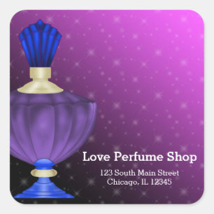 Pegatina Cuadrada Perfume