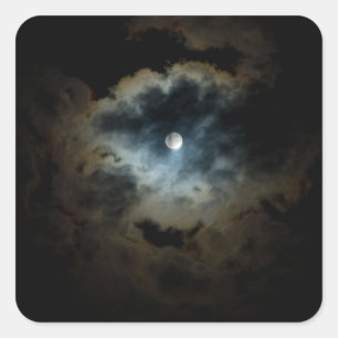 Pegatina Cuadrada perla de medianoche