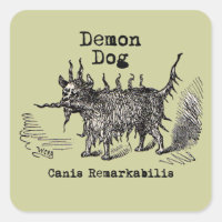 Perro Demon Vintage Gracioso