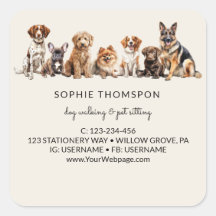 Perro y mascotas caminando