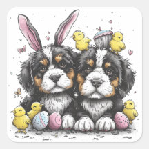 Perros de montaña de Berna de Pascua