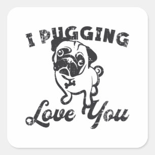 Pegatina Cuadrada Perros de perro yo Shih Tzu no es regalo gracioso 