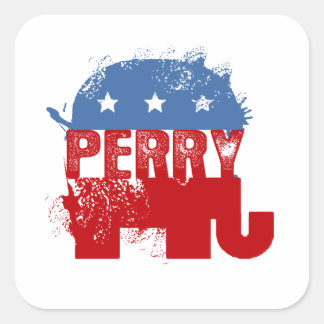 PEGATINA CUADRADA PERRY REPUBLICANO