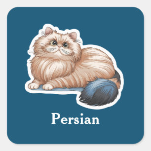 Pegatina Cuadrada Persa
