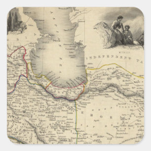 Pegatina Cuadrada Persia 6