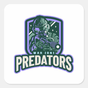 Pegatina Cuadrada Personaje de juego Emblema de juego Logotipo de ju