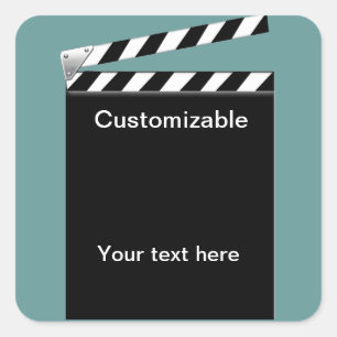 Pegatina Cuadrada Personalizable del tablero de chapaleta de