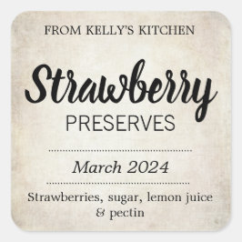 Pegatina Cuadrada Personalizable Preserve BL_01sq