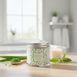 Pegatina cuadrada personalizada para crema corpora