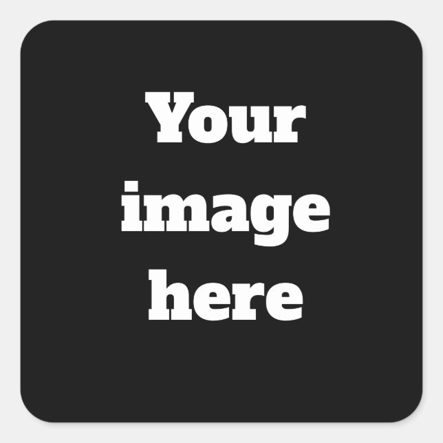Pegatina Cuadrada Personalizado (Anverso)