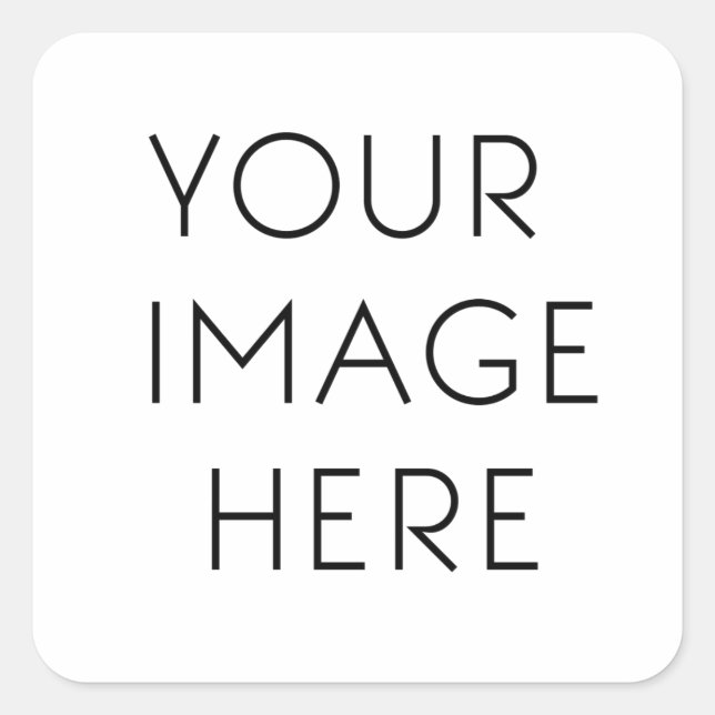 Pegatina Cuadrada Personalizado (Anverso)
