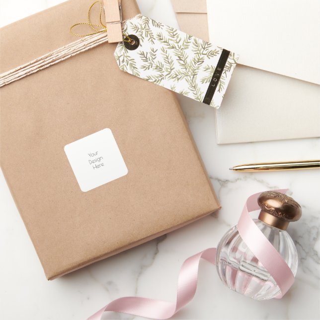 Pegatina Cuadrada Personalizado (Regalar)