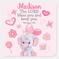 Personalizado Christian Blessing Scripture Pegatin