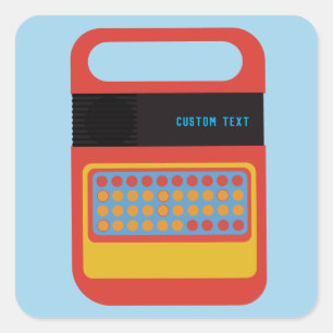 Pegatina Cuadrada Personalizado de juguetes electrónicos de habla y