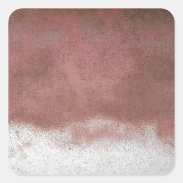 Pegatina Cuadrada personalizado de lujo rosa y blanco (Anverso)