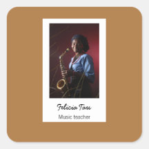 Personalizado de música fotográfica marrón