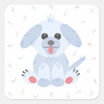 Personalizado de perro de cachorro simple pastel r