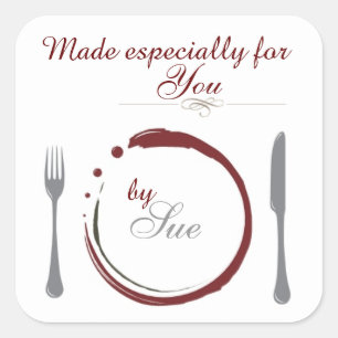 Pegatina Cuadrada Personalizado Especialmente para sus Pegatinas