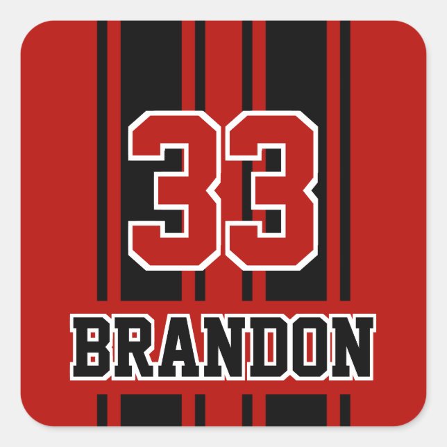 Pegatina Cuadrada Personalizado Guay Bandas Deportivas De Carrera Au (Anverso)