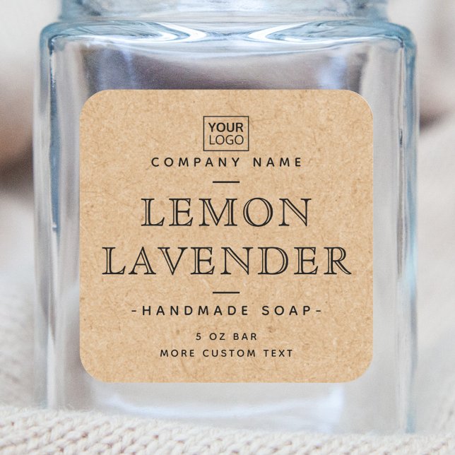 Pegatina Cuadrada Personalizado logo cuadrado Kraft papel apariencia (Subido por el creador)