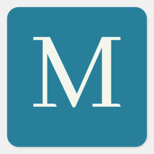 Pegatina Cuadrada Personalizado monogramado