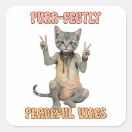 Pegatina Cuadrada Personalizado Personaliza A Búho Boho Hermoso Hipp