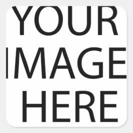 Pegatina Cuadrada Personalizado personalizado de su propia foto