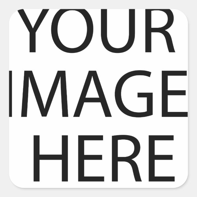 Pegatina Cuadrada Personalizado personalizado de su propia foto (Anverso)
