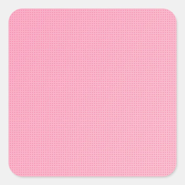 Pegatina Cuadrada Personalizado Rubor Trendy Classic Blank Template (Anverso)