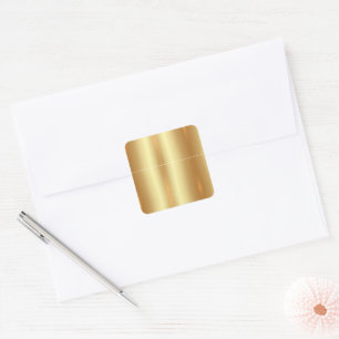 Pegatina Cuadrada Personalizado Texto Código QR Cargar su logotipo G